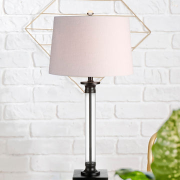 Mason 30" Glass and Metal LED Table Lamp - JONATHAN Y